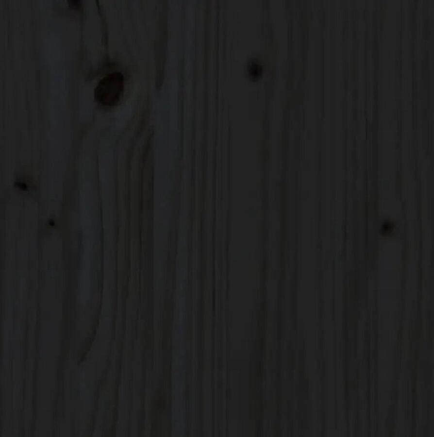 VidaXL -Schoenenkast-110x38x45 5-cm-massief-grenenhout-zwart - Foto 2