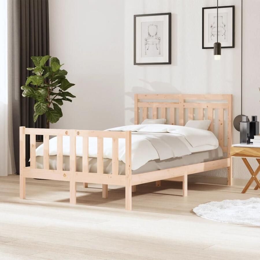 VidaXL -Bedframe-massief-hout-120x190-cm-4FT-Small-Double - Foto 6