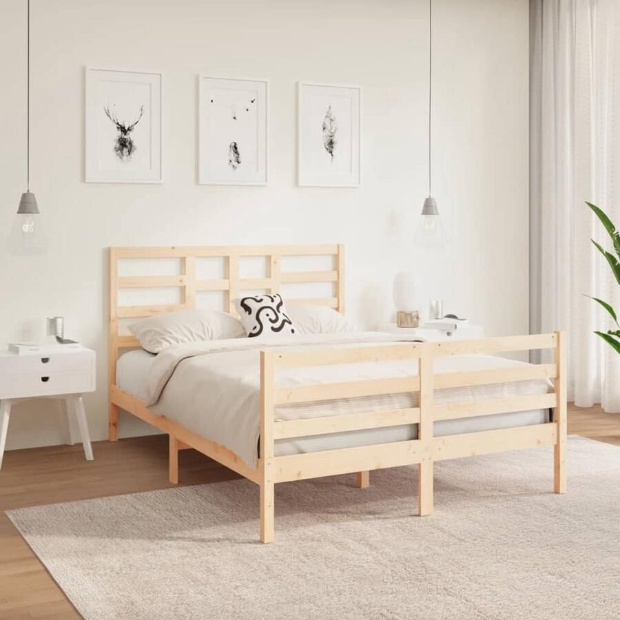 VidaXL -Bedframe-massief-hout-120x190-cm-4FT-Small-Double - Foto 5