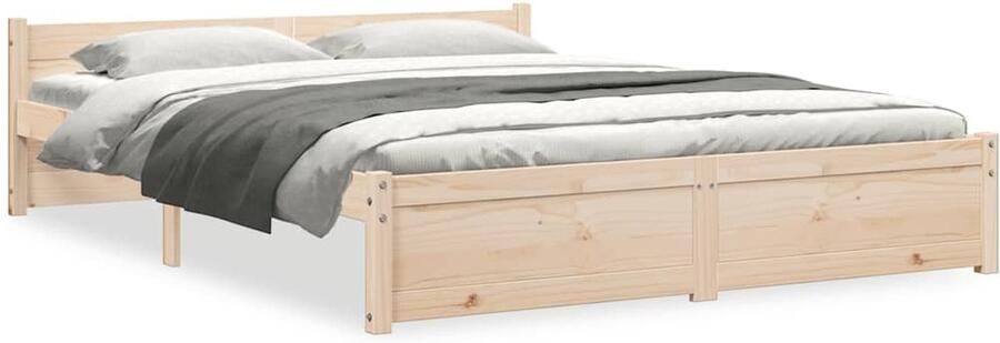 VidaXL -Bedframe-massief-hout-140x190-cm - Foto 2