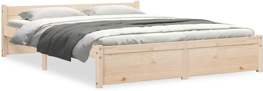 VidaXL -Bedframe-massief-hout-150x200-cm-5FT-King-Size - Foto 2