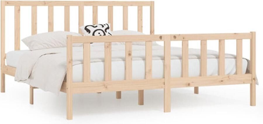 VidaXL -Bedframe-massief-grenenhout-200x200-cm - Foto 3