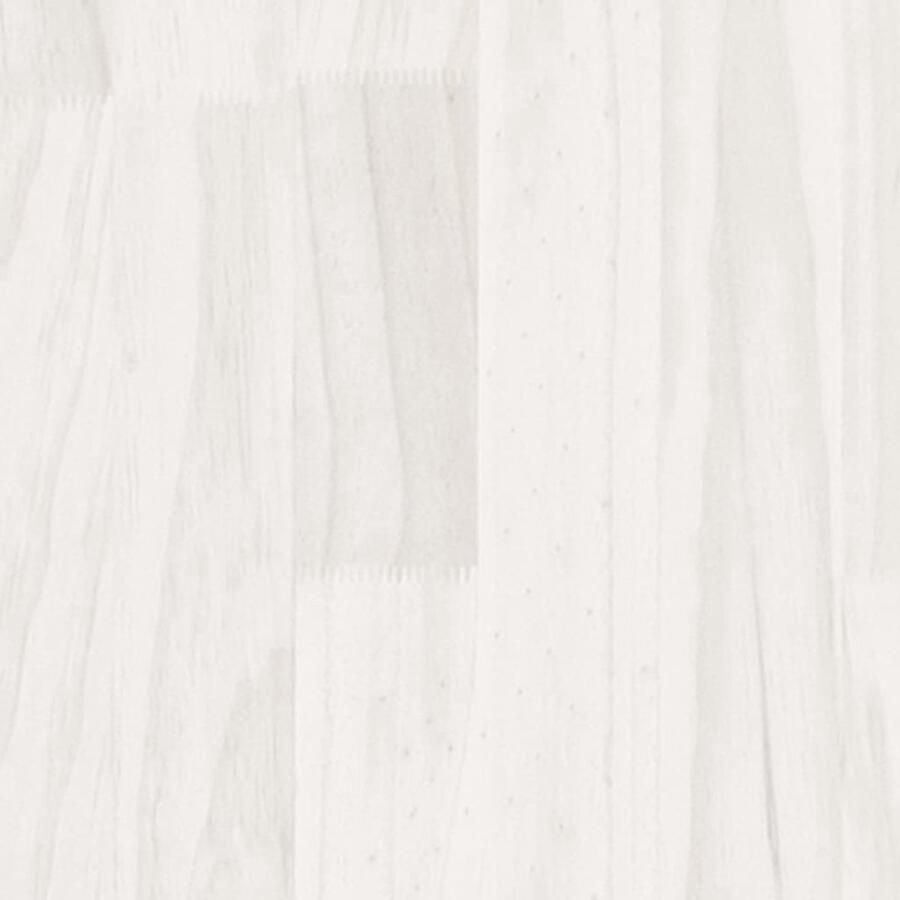 VidaXL Bedframe massief grenenhout wit 90x200 cm Klassieke Bedframe Houten Bedframe Massief Grenenhout Bedframe Witte Bedframe Eenpersoons Bedframe 90x200 - Foto 2