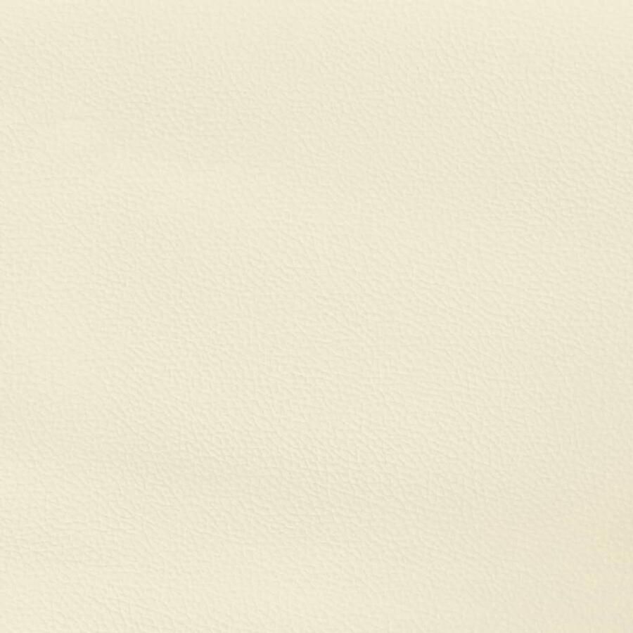 VidaXL Bedframe met hoofdbord kunstleer crÃ¨mekleurig 80x200 cm - Foto 2