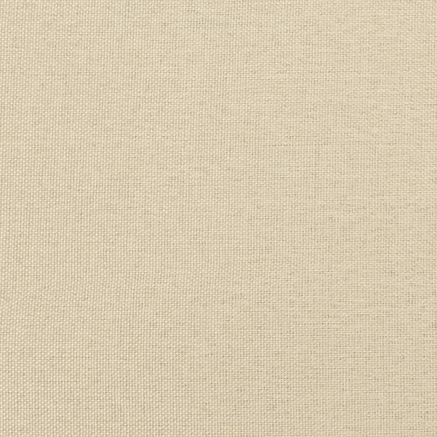 VidaXL Bedframe zonder matras Hvar 80x200 cm stof crèmekleurig