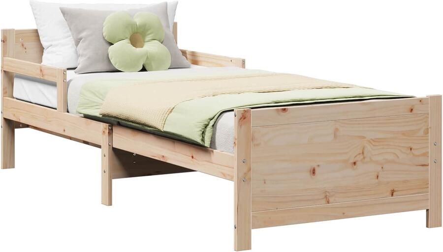 VidaXL Uitzetbare Bedbodem voor Kinderen Bruin 80 x 130 165 200 cm - Foto 3