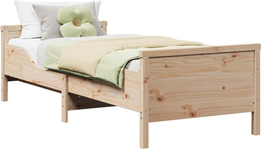 VidaXL Uitzetbare Bedbodem voor Kinderen Bruin 80 x 130 165 200 cm - Foto 2