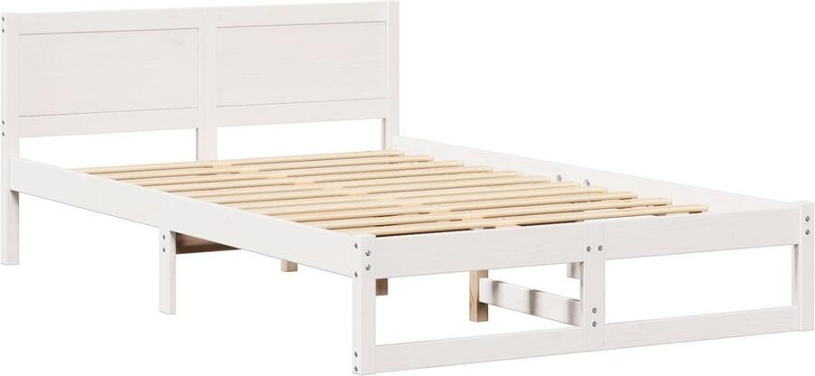 VidaXL Bedframe Wit Hout 120 x 200 cm Duurzaam Minimalistisch Bedframe