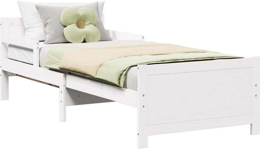 VidaXL Uitzetbare Bedbodem voor Kinderen Wit 80 x 130 165 200 cm - Foto 2