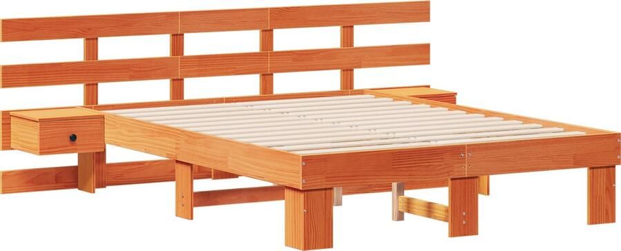 VidaXL Bedframe met lade Bruin Standaard UK Kleine Dubbele 4ft