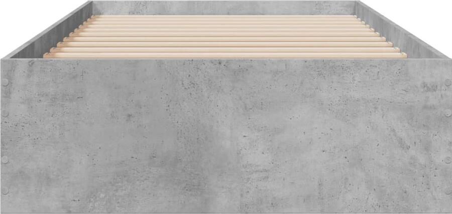 VidaXL -Bedframe-met-lades-bewerkt-hout-betongrijs-100x200-cm - Foto 2