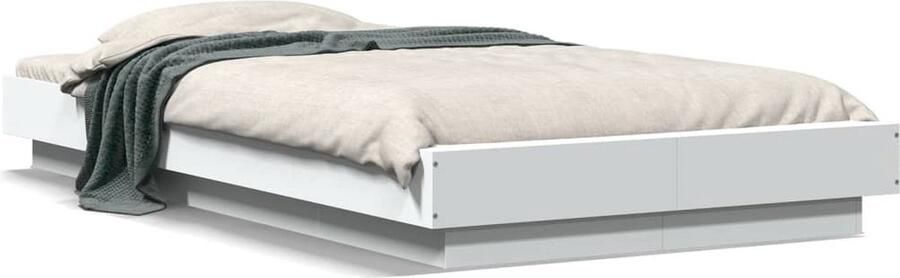 VidaXL -Bedframe-bewerkt-hout-wit-100x200-cm