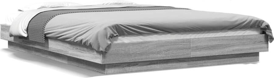 VidaXL -Bedframe-met-LED-verlichting-grijs-sonoma-eiken-120x190-cm