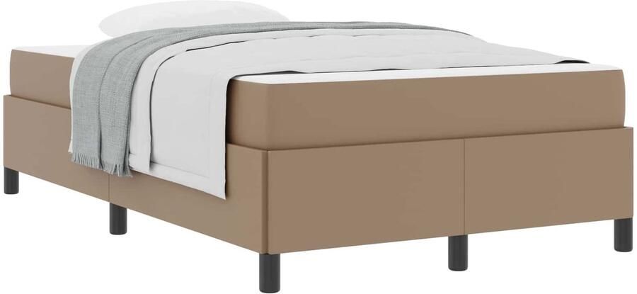 VidaXL Bedframe met matras Cappuccino 120 x 200 cm Kunstleer - Foto 2