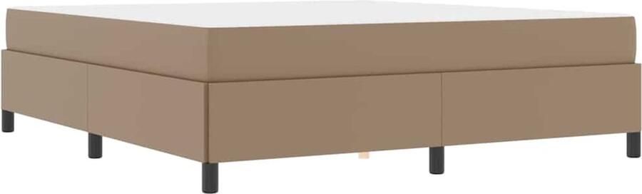 VidaXL Bedframe met matras Cappuccino 180 x 200 cm Kunstleer