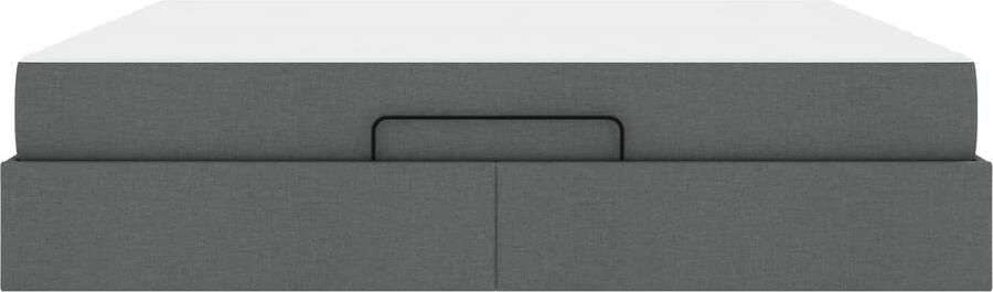 VidaXL Bedframe Anders met opslag Donkergrijs 180 x 200 cm Stof - Foto 4