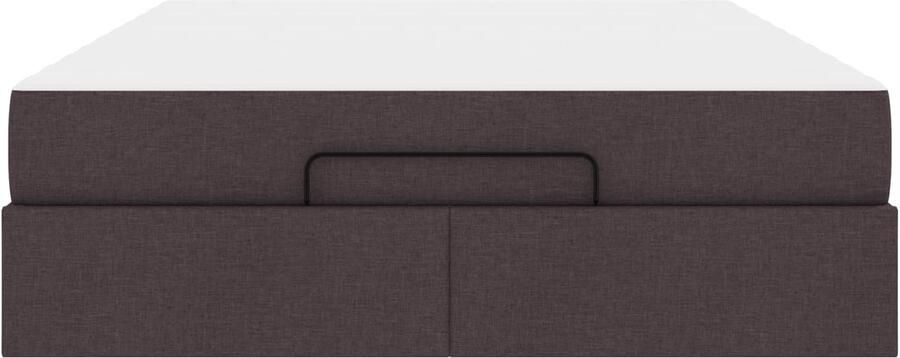 VidaXL Bedframe Anders met opslag Donkerbruin 160 x 200 cm Stof - Foto 3