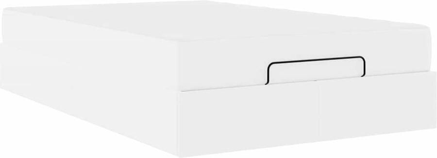 VidaXL Bedframe met matras Pure Wit 120 x 200 cm Kunstleer