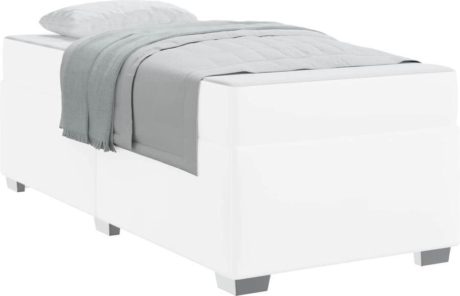 VidaXL Bedframe Anders Wit 80 x 200 cm Kunstleer - Foto 2