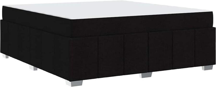 VidaXL Bedframe met matras Zwart 180 x 200 cm Stof