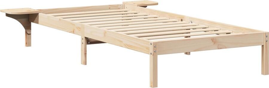 VidaXL Natuurlijk Bed Frame Natuurlijk hout Massief grenenhout 75 x 190 cm - Foto 2