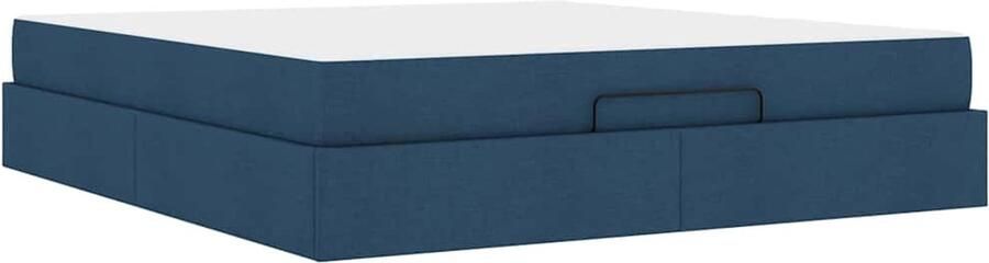 VidaXL Bedframe Anders met opslag Blauw 180 x 200 cm Stof