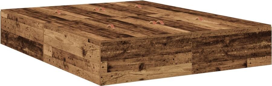VidaXL Bedframe met opslag Oud hout 200 x 150 x 31.5 cm Bewerkt hout