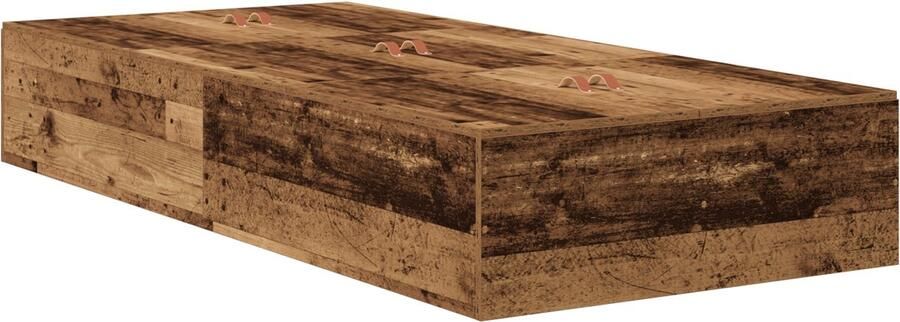 VidaXL Bedframe met opslag Oud hout 200 x 80 x 31 5 cm Bewerkt hout - Foto 2