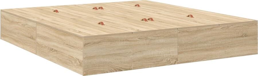 VidaXL Bedframe met opslag Sonoma eiken 180 x 200 cm Bewerkt hout - Foto 2