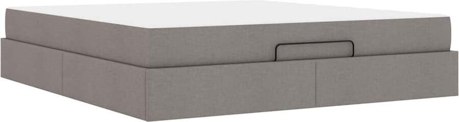 VidaXL Bedframe met opslag Taupe 180 x 200 cm Stof - Foto 2