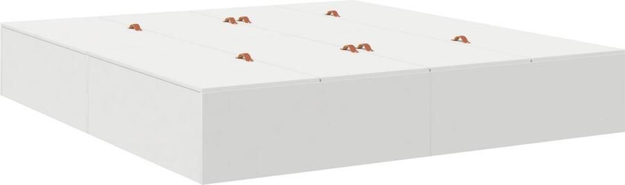 VidaXL Bedframe met opbergruimte Wit 180 x 200 cm Bewerkt hout