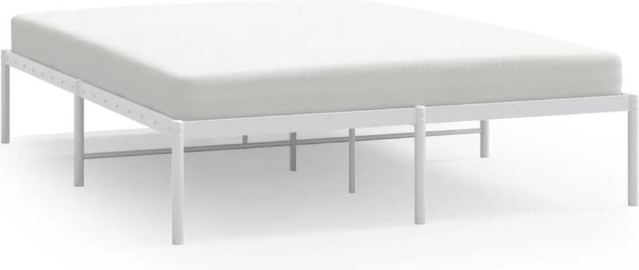 VidaXL -Bedframe-metaal-wit-160x200-cm - Foto 7