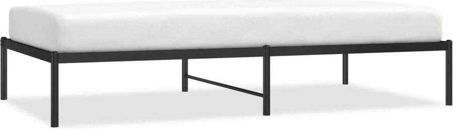 VidaXL -Bedframe-metaal-zwart-100x190-cm