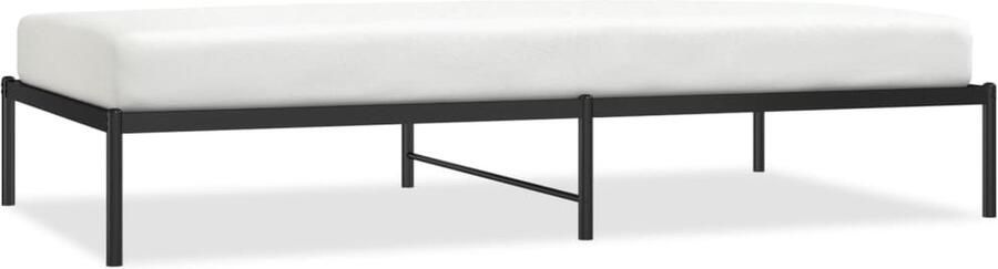 VidaXL -Bedframe-metaal-zwart-107x203-cm