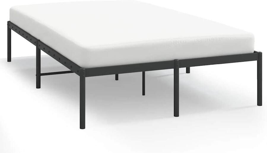 VidaXL -Bedframe-metaal-zwart-120x200-cm - Foto 2