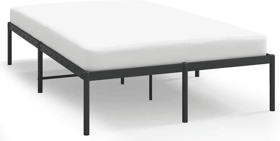 VidaXL -Bedframe-metaal-zwart-135x190-cm - Foto 2