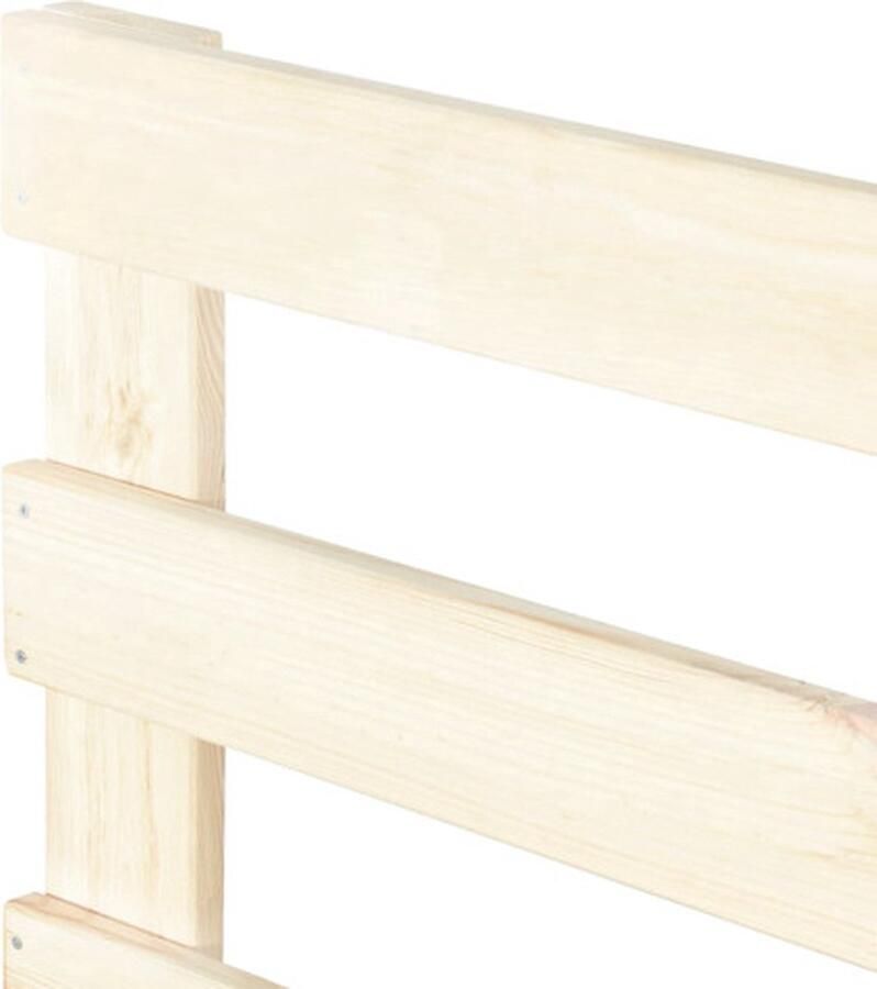 VidaXL -Bedframe-pallet-massief-grenenhout-180x200-cm