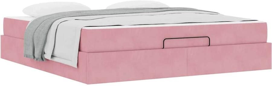 VidaXL Bedframe Roze 180 x 200 cm Fluweel