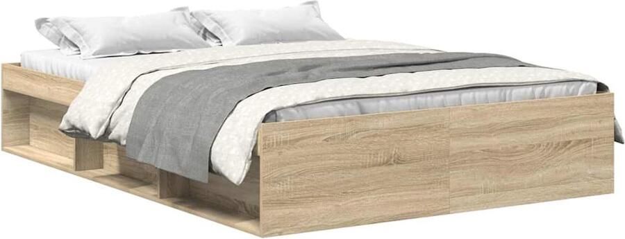 VidaXL -Bedframe-sonoma-eikenkleurig-140x200-cm - Foto 3