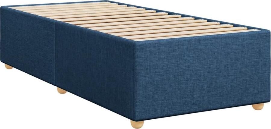 VidaXL Bedframe zonder matras 90x190 cm stof blauw - Foto 7