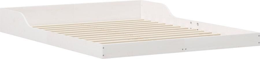 VidaXL Bedframe Wit 140 x 220 cm Massief grenenhout