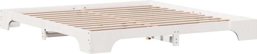 VidaXL Bedframe Wit Hout 180 x 200 cm Duurzaam Bedframe Rechthoekig
