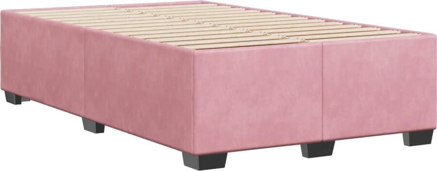 VidaXL Bedframe zonder matras 120x190 cm fluweel roze - Foto 2