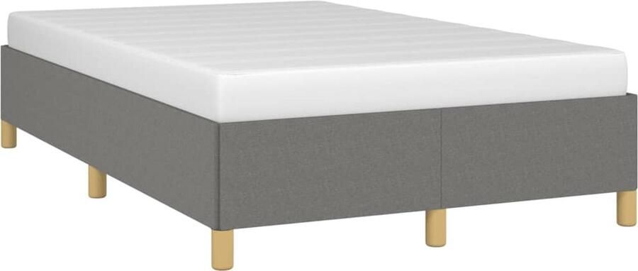 VidaXL Bedframe zonder matras 120x190 cm stof donkergrijs - Foto 4