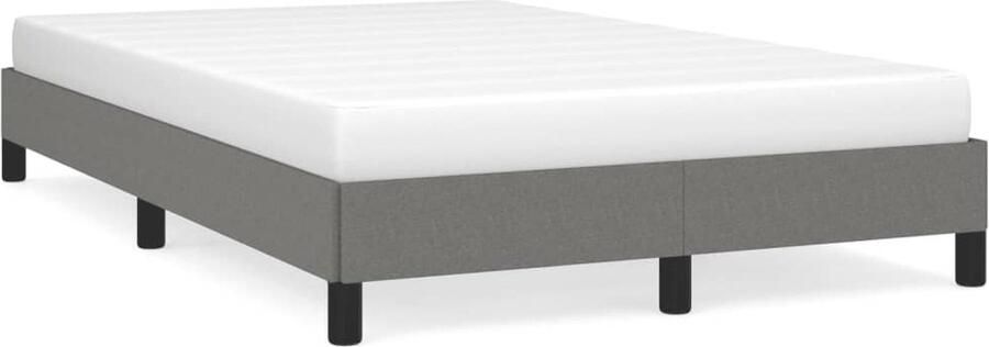 VidaXL Bedframe zonder matras 120x190 cm stof donkergrijs - Foto 2
