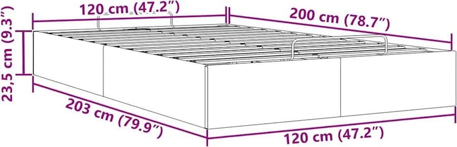 VidaXL Ottoman bedframe zonder matras 120x200 cm fluweel roze - Foto 2