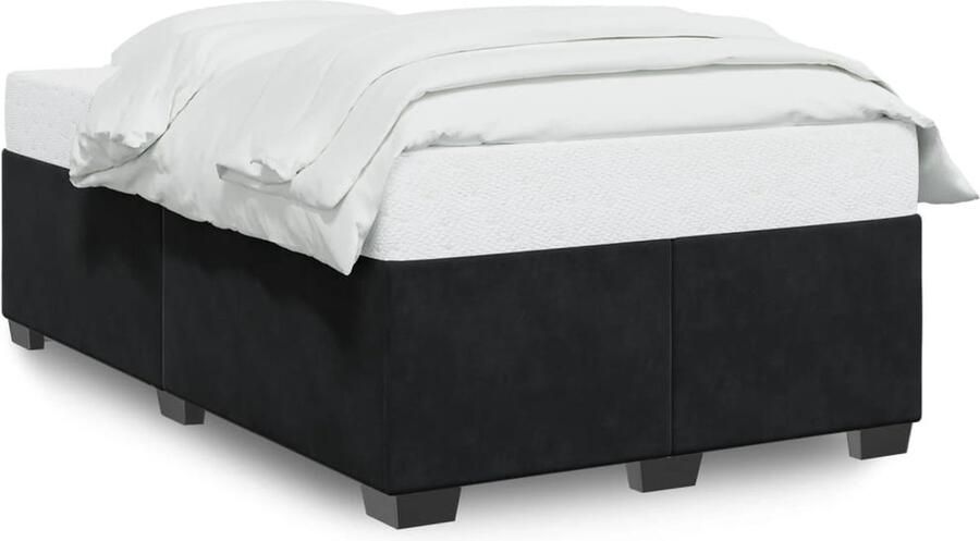VidaXL Bedframe zonder matras 120x200 cm fluweel zwart
