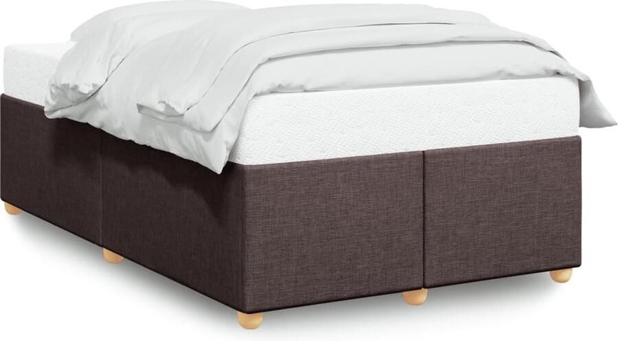 VidaXL Bedframe zonder matras 120x200 cm stof donkerbruin - Foto 3