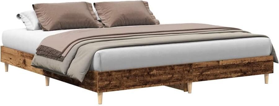 VidaXL Bedframe zonder matras 180x200 cm bewerkt hout oud hout