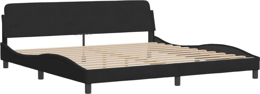 VidaXL Bedframe zonder matras 200x200 cm fluweel zwart - Foto 6